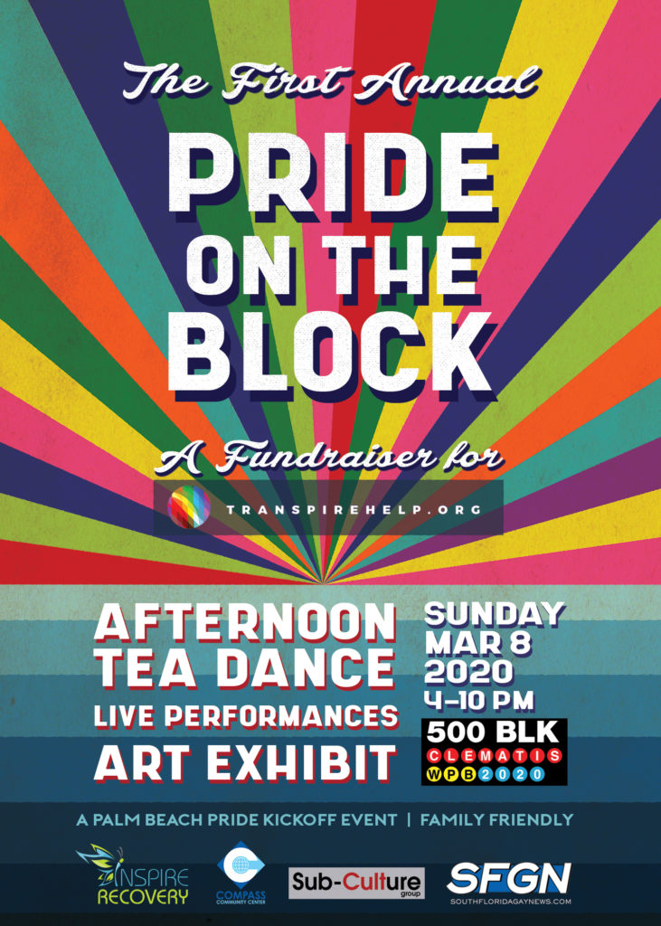 Transpire Help Fundraiser Pride on the BLK, LGBTQ nonprofit organization.