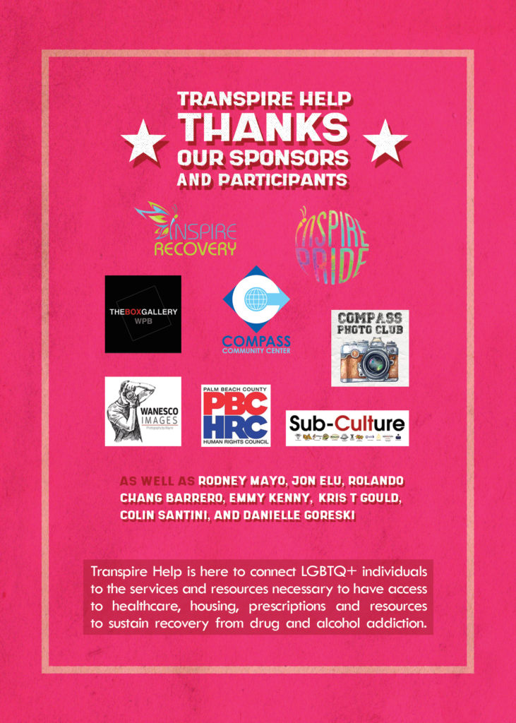 Transpire Help Fundraiser Sponsors for Pride on the BLK 2020