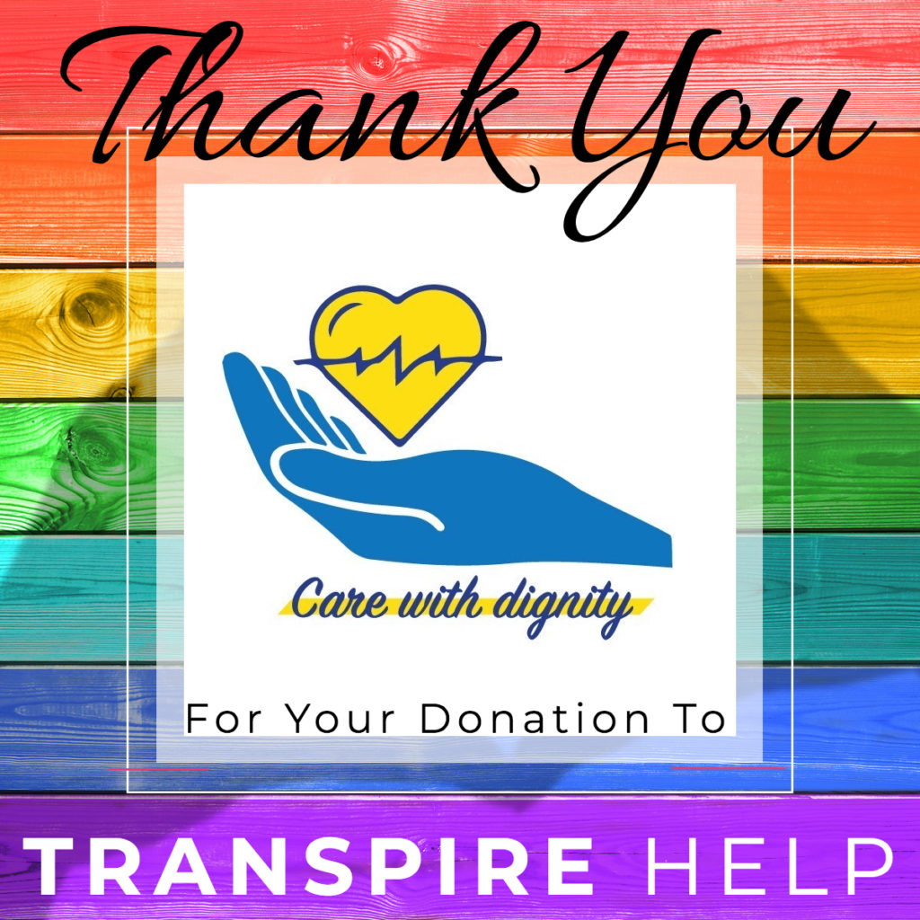 Transpire Help Care with Dignity Donation
